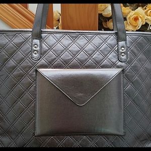 Silver tote bag
